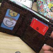 学生小巧包女短款卡通可爱软皮夹折叠钱夹内置拉链零钱包网系复古