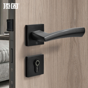 顶固卧室门锁家用通用型锁具，现代简约卫生间房，门锁室内静音门把手