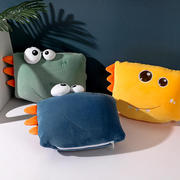 卡通恐龙u型枕泡沫粒子，变形枕抱枕，汽车头枕多功能枕头创意颈枕