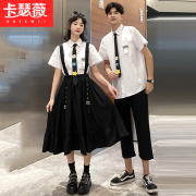 情侣装jk衬衫制服高中生学生班服夏季套装英伦，学院风校服女生裙子