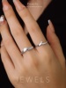 18K金对戒结婚戒指镶嵌天然钻石求婚戒指携手情侣对戒