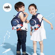 uek防走失包1-3岁男女童卡通背包，3d火箭双肩包儿童(包儿童)幼儿园书包