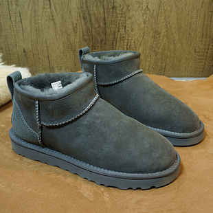 冬季真皮羊毛一体雪地靴短筒靴防滑女靴，棉靴子套筒靴31-4
