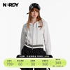 NERDY2024春季学院双线设计罗纹连帽卫衣外套女上衣