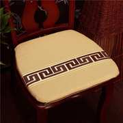 中式提花家用四季餐椅垫古典实木，椅子坐垫防滑餐桌椅垫加厚可拆洗