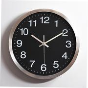 金属不锈钢静音挂钟创意时尚客厅铝挂钟时钟钟表铝钟