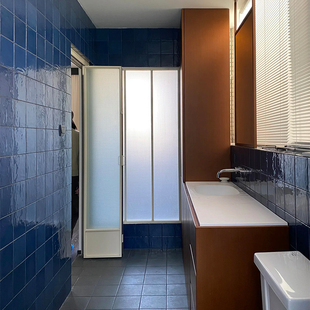 渐变深蓝瓷砖摩洛哥风格手工砖墙砖厨房卫生间浴室墙面法式浪面