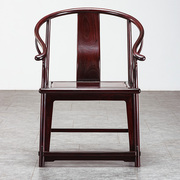 赞比亚血檀圈椅中式全实木皇宫椅非洲小叶紫檀围椅红木太师椅仿古
