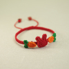 小兔子胡萝卜红绳手链手工编织情侣创意手绳材料包成品礼物送闺蜜