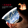 高档景德镇白瓷功夫茶具套装家用中式高档陶瓷手绘青花瓷盖碗茶杯