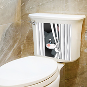 卫生间马桶贴纸翻新贴画卡通可爱搞笑创意厕所盖子装饰品自粘防水