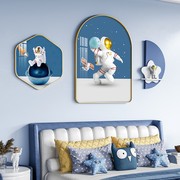 男童房间装饰画太空宇航员男孩女儿，卧室床头挂画儿童房背景墙壁画