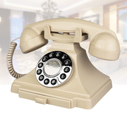 欧式复古电话机家用美式按键，固定电话座机办公古董仿古电话机
