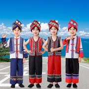 民族服装男童夏季少数民族异域风情，服装儿童56个民族服装幼儿