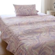 淡淡的纹路简约纯棉活性印花条纹舒适双人床单床笠款宿舍支持定制