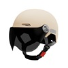3c认证电动车头盔四季通用高清双镜防晒透气加厚结实安全半盔