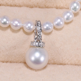 DIY手工制作珍珠项坠不含珍珠单个多功能吊坠银饰 s925纯银配件