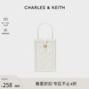 charles&keith复古手提包，ck6-70701213女拼色单肩斜挎手机包包