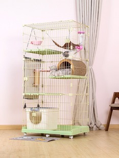 创逸cg猫笼子，猫笼别墅三层室内猫笼双层家用猫咪笼子