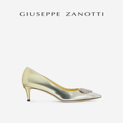 Giuseppe ZanottiGZ女士爱心水钻尖头高跟鞋凉鞋