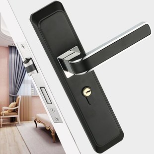 极简门锁室内门锁家用卧室静音门锁钢实木门锁套装家用门锁通用型