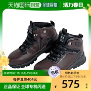 韩国直邮K2休闲工作鞋男女款黑色安全鞋高帮防护皮革系带圆头厚底