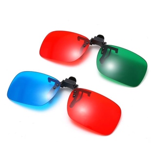 红绿眼镜夹片弱视训练3d红蓝，眼镜电脑专用弱视色补立体家用电视机