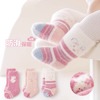 新生婴儿袜子秋冬季加厚加绒保0一3月6-12初生，幼儿男女宝宝中筒袜