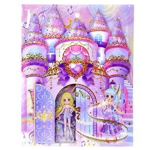 梦幻城堡c公主换装贴纸，立体3d泡泡，贴可爱女孩换衣服宝宝启蒙黏贴