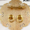 中式明清家具老式柜子纯铜拉手，圆形复古衣柜门，书柜橱柜复古把手