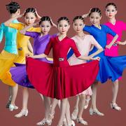 2024网红拉丁舞服装女儿童舞蹈比赛事，规定艺考级练功表演出服
