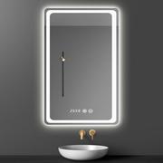 卫生间镜子浴室化妆镜，带led灯壁挂式防雾洗手间镜子智能镜触摸屏