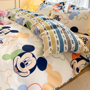 2024迪士尼纯棉被套单件卡通儿童单人床单被罩全棉被单三件套