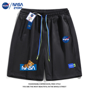 NASA联名夏季宽松短裤子男女款ins潮牌学生休闲运动五分裤LZ