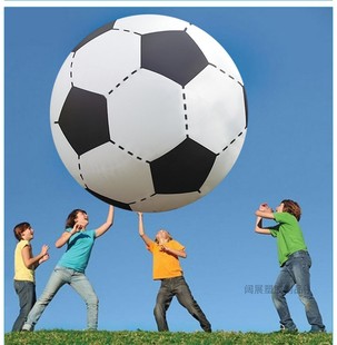 充气超大足球沙滩球2米充气足球儿童玩具大球儿童充气玩具pvc圆球