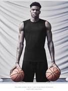 篮球运动背心紧身衣服健身男高弹速干无袖长袖上衣，吸汗训练服t恤