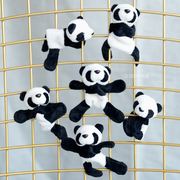 杨洋同款熊猫玩偶毛绒布艺，创意双面磁性，贴卡通冰箱贴成都锦里宽窄