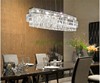 轻奢K9水晶吊灯后现代长方形客厅灯欧式简约金色餐厅吧台酒柜灯