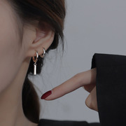 s925纯银耳环女耳扣小众，设计高级感耳坠耳钉耳圈耳饰2023年潮