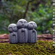 可爱日式小和尚京都地藏造型，鱼缸水族盆景搭配摆件，家居香薰装饰