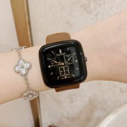 韩版中性女表潮流时尚手表女气质ins大表盘方形表胶表带腕表