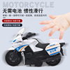 仿真摩托车玩具车模型回力惯性车警车巡逻儿童小车男孩2-3岁6宝宝