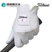 Titleist高尔夫手套男款小羊皮PERMA SOFT羊皮单只左手手套绿辉