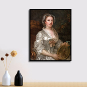 diy数字油彩画肖像经典，名画手工填充填色欧式古典客厅卧室装饰画