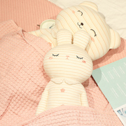 安抚睡觉神器儿童抱枕床上布娃娃，陪睡玩偶超软兔子毛绒玩具，熊公仔(熊公仔)