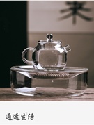 巨轮珠玻璃壶承干泡台加厚茶具壶垫托盘呈茶承日式茶盘养壶配件