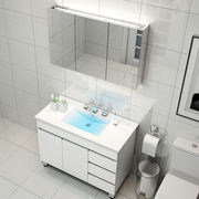 福朗特不锈钢智能浴室柜组合套装落地现代简约洗脸洗手盆洗漱台盆