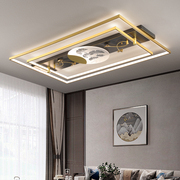 新中式吸顶灯led长方形超薄中式客厅顶灯艺术中国风高端灯具套餐