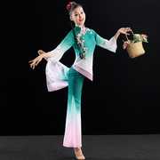 古典舞演出服女飘逸中国风独舞艺考现代民族秧歌扇子舞蹈服装套装