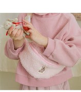韩国bienabien儿童，斜挎包女童包包，毛绒零钱包2冬季